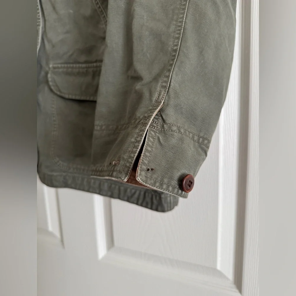 L.L. Bean Canvas Barn Jacket | Corduroy Collar | Women’s Large - Picture 5 of 10